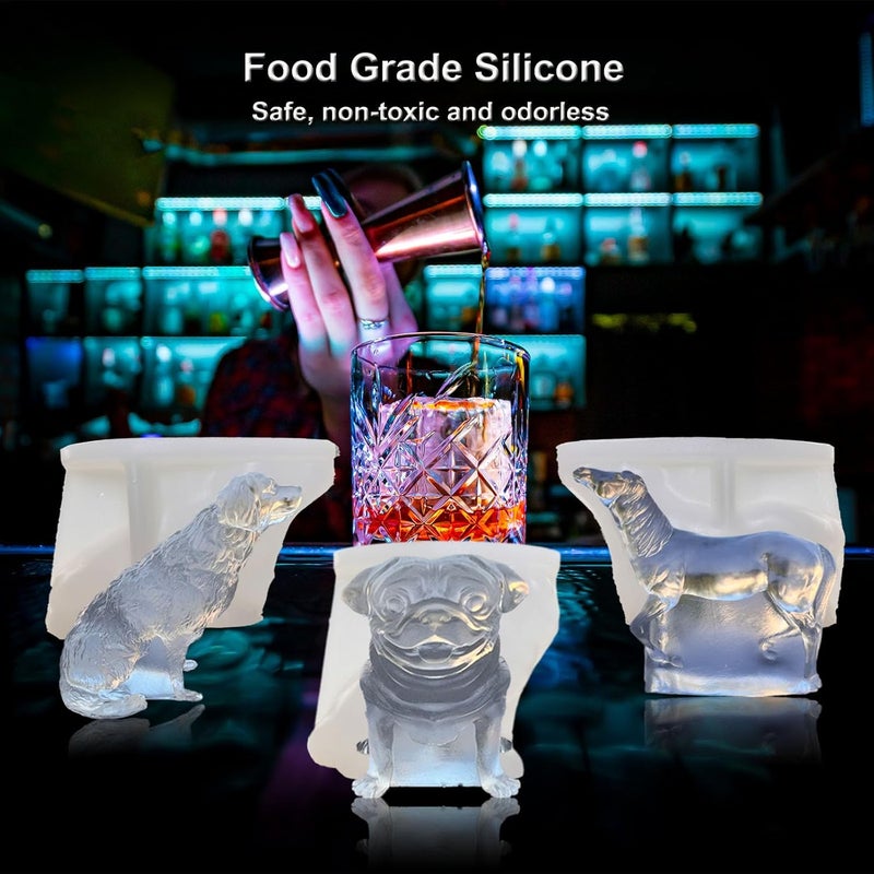 SIUPER 3D Horse Ice Cube Trays - Silicone Mold for Cocktail, Bar; Fun Animal Shape Large Horse Gift Pack of 2 - Image 5